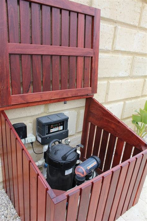 clever ways  hide ac pool equipment
