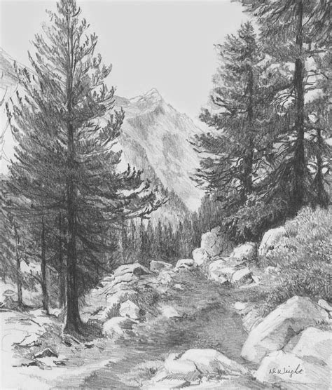 landscape drawings  pencil reintroducing pencilscom