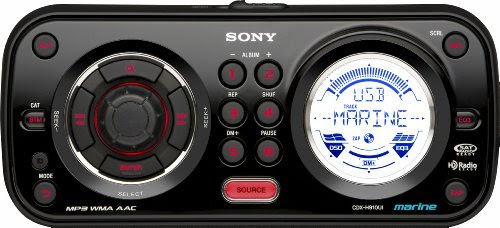 Sony CDXH910UI Marine CD Receiver MP3/WMA/AAC Player with USB Wire for iPod and USB Devices (Black)