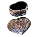 Mermaid Jewelry Box Heart Shaped Bronze Art Nouveau Vanity Keepsake Shell Image #3