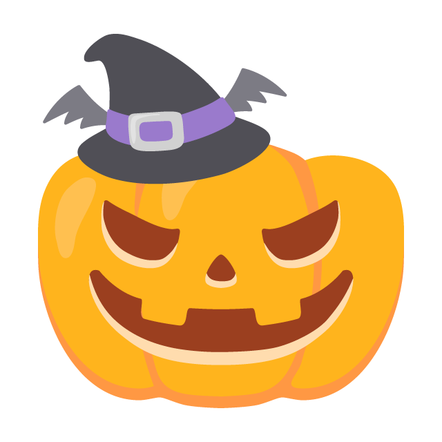 ハロウィンの妖怪ジャック オ ランタン 魔女の帽子付き の無料ベクターイラスト素材 Picaboo ピカブー 無料ベクターイラスト素材