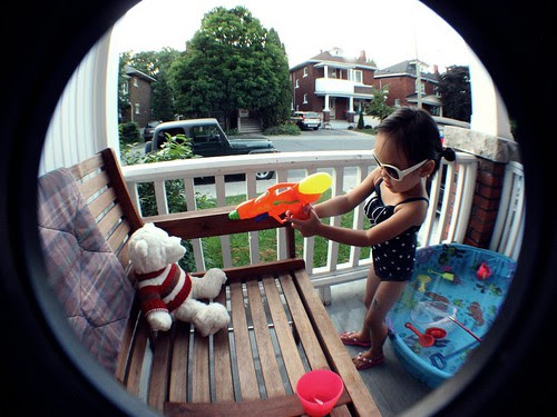 porch pool fun (fisheye ext.)