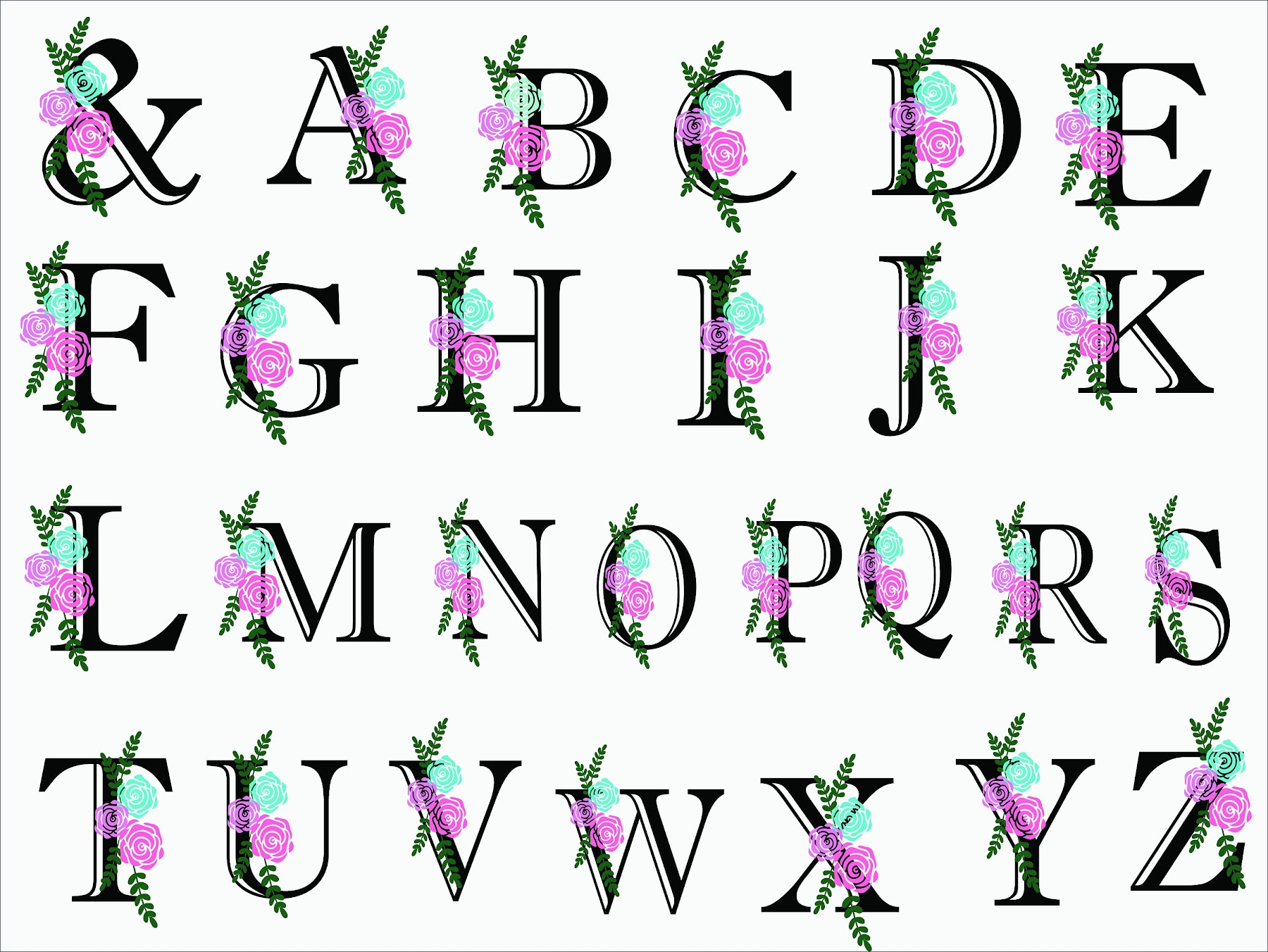 Download Floral Monogram Letter K Svg - 269+ Best Quality File for Cricut, Silhouette and Other Machine