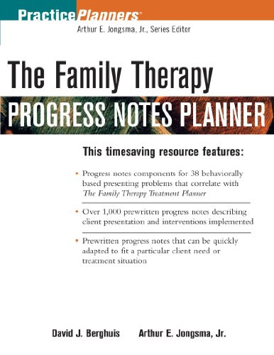The Family Therapy Progress Notes Planner (PracticePlanners)