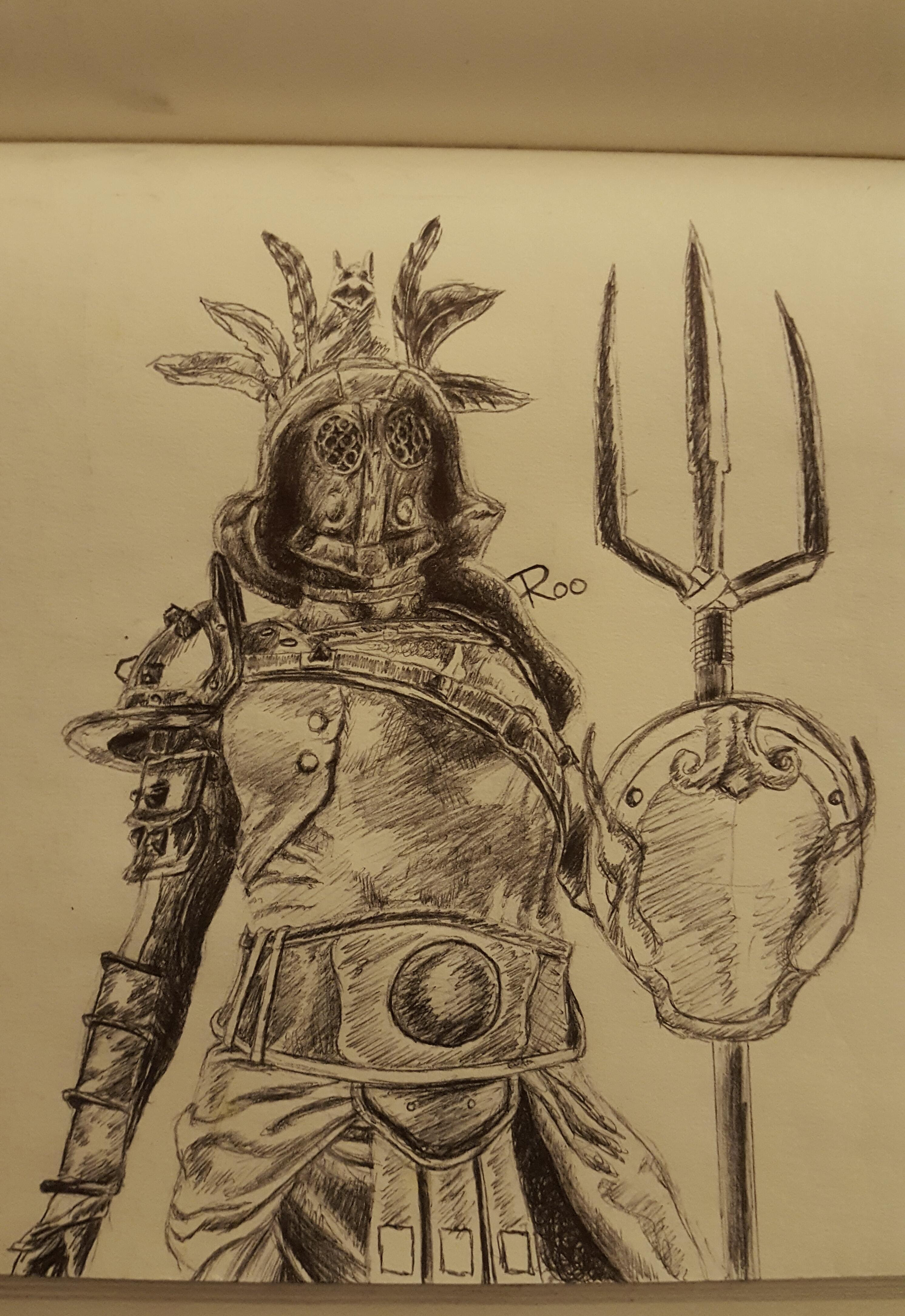 2983x4339 My Gladiator Drawing Forhonor