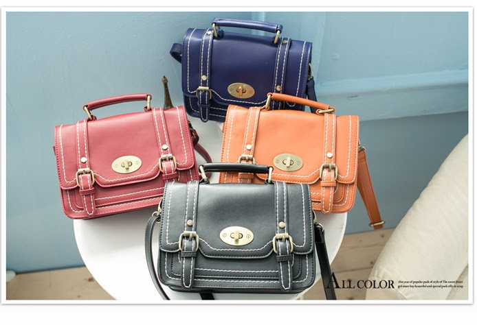 กระเป๋าสะพายไหล่ PG สีแดง PU สวยเก๋ สีแดง order)กระเป๋าสะพายไหล่ สวยเก๋ PG PU (Pre
