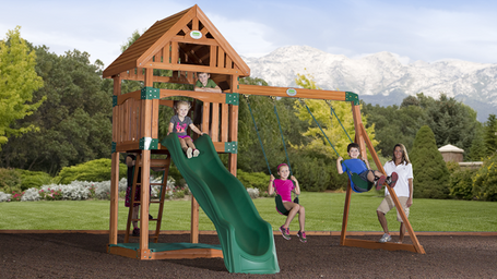 Wooden Swingsets  Playsets  Backyard Imagination