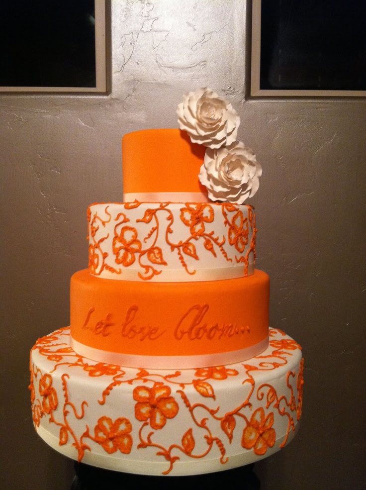 Would love to have this cake but probably not in orange :)