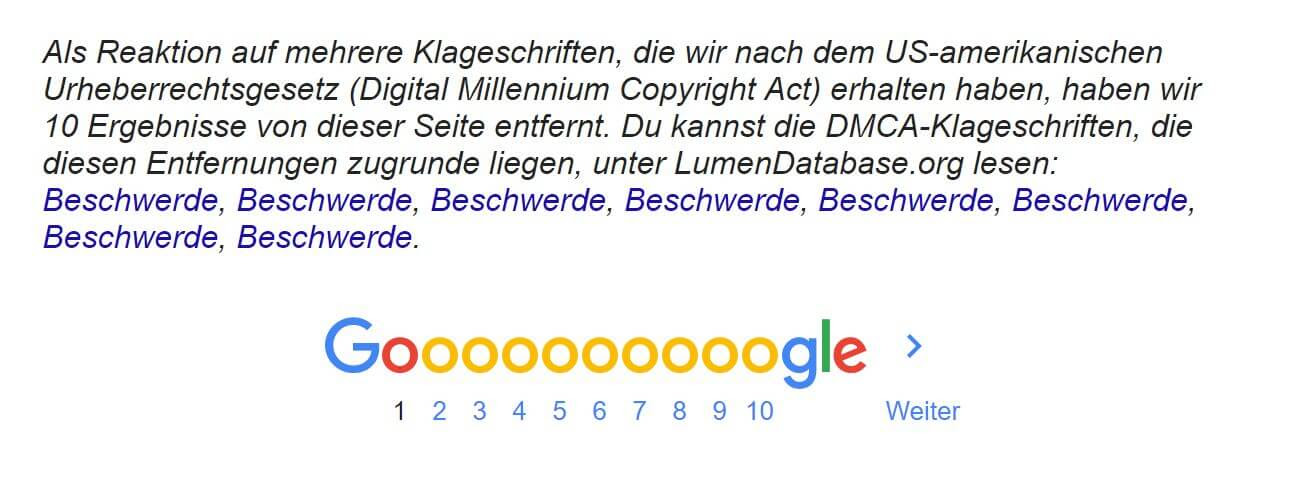 google lumen database