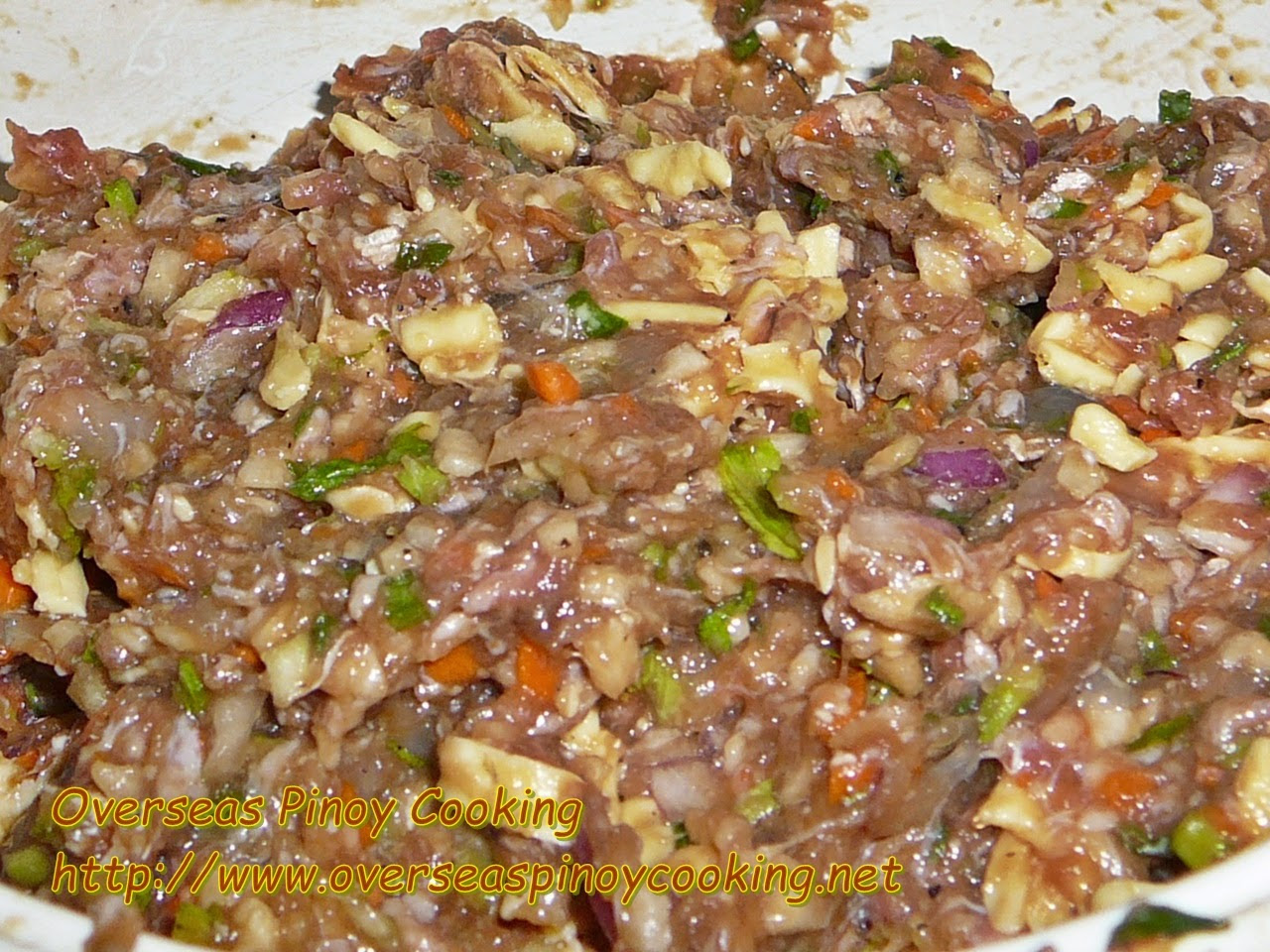 Cheesy Lumpia Filling