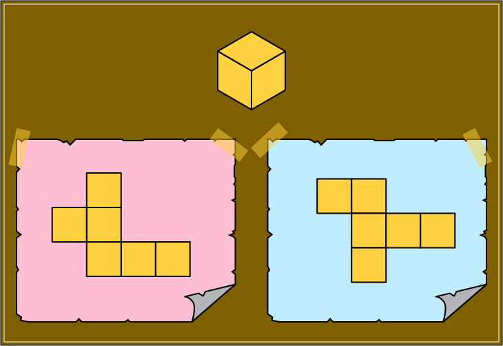 展開図 立方体になるのはどっち クイズ制作会社の直感力クイズ