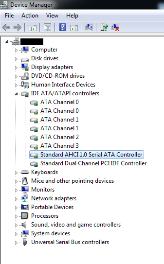 Changed From Ide To Ahci Still Running Ide Tom S Hardware Forum
