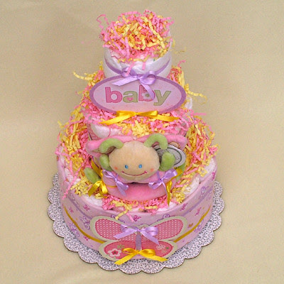 Butterfly Cakes  Baby Shower on Butterfly Diaper Cake    Flickr   Photo Sharing