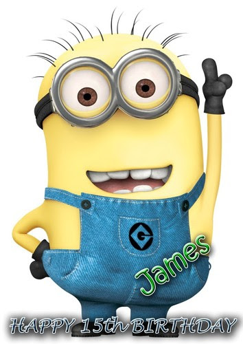 Carte D Anniversaire Personnalise Meprisable Me Minion Serviteurs N Importe Quel Nom Et Age
