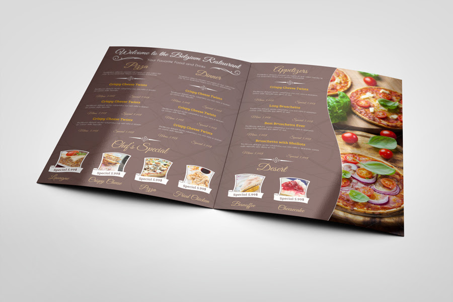 Download Restaurant Menu Mock-Ups | GraphicRiver