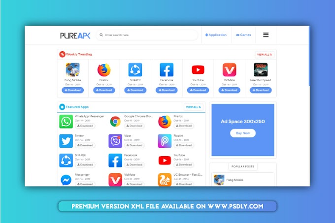 Pure APK Blogger Template Free