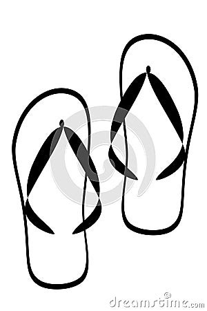 TRIBAL FLIPFLOP Black tribal