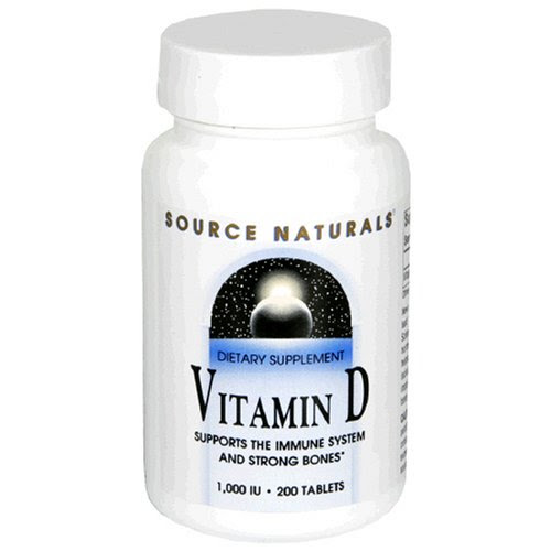 Christmas Source Naturals Vitamin D-3 1000 IU, 200 Tablets (Pack of 3) Deals