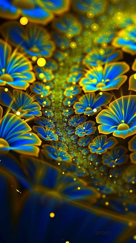 wallpaper digital flowers  abstract  wallpaper  iphone android mobile  desktop