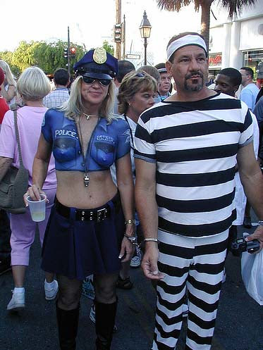 Police Body Painting Uniform