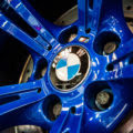 Silverstone BMW M5 With Blue Wheels & A Custom Exhaust Installed 14