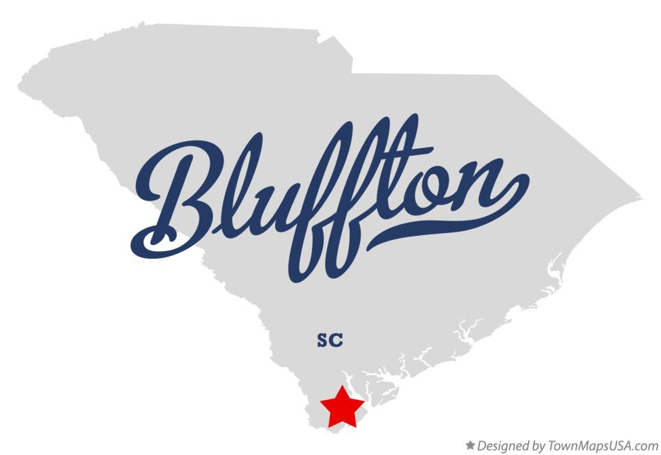 Bluffton South Carolina Map Map of Bluffton, SC, South Carolina