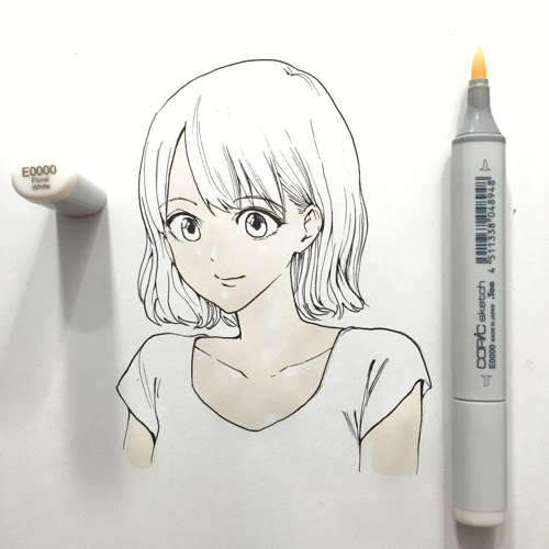 コピック超初心者は見て コピックの塗り方メイキング イラストレーターの 肌色の塗り方 上達する練習法はコレ 画力ゼロからはじめるイラスト漫画生活