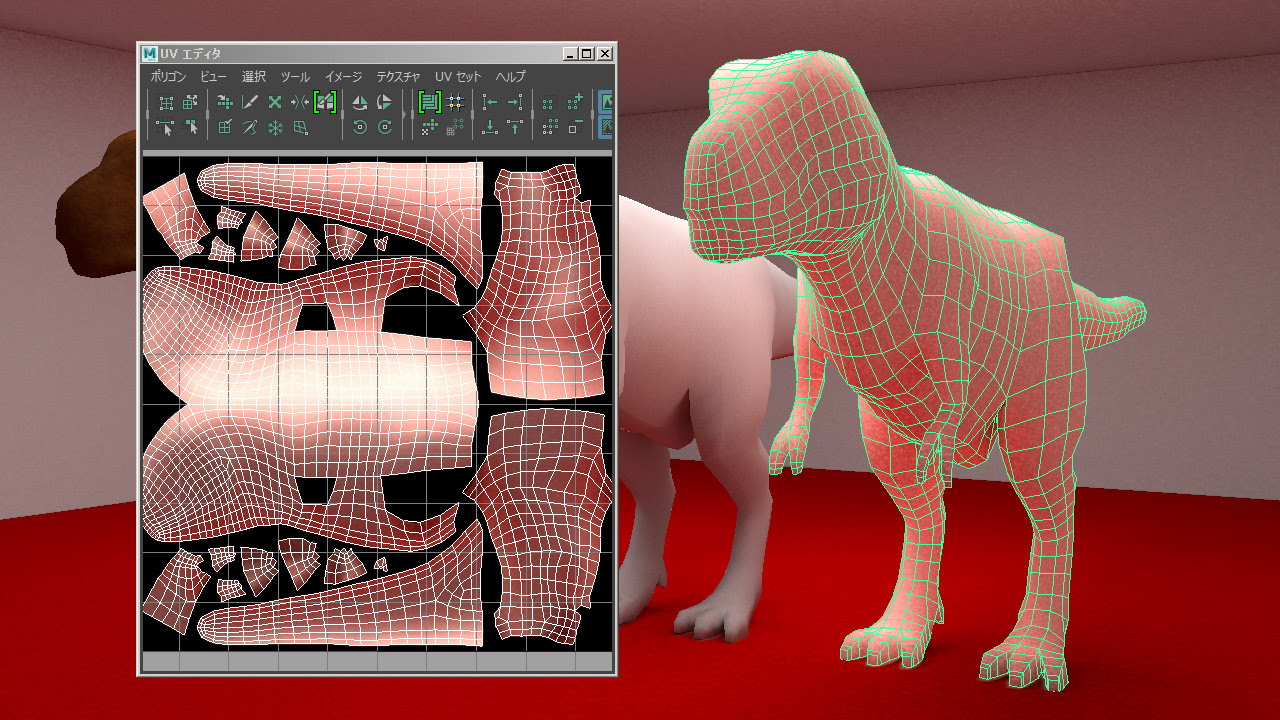 Maya17 Arnoldでテクスチャベイク プリライティング