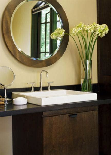 Moon mirror 24x36 matte black pivot mirror for bathroom, metal frame bathroom mirrors for wallrectangle titling vanity wall mirror with rounded corner . Yellow and Brown Bathroom - Transitional - bathroom