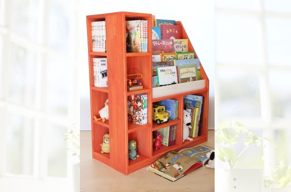 コミック棚付き絵本立て 手作り家具工房d Wood でぃーうっど