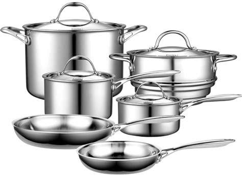 Bonded together all the way to the rim. Cooks Standard Multi-Ply Clad Review - Stainless Steel