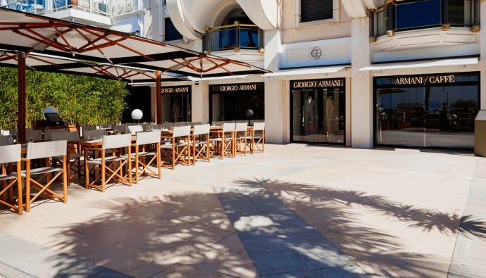 Первое в мире Armani/Caffe открылось в Каннах