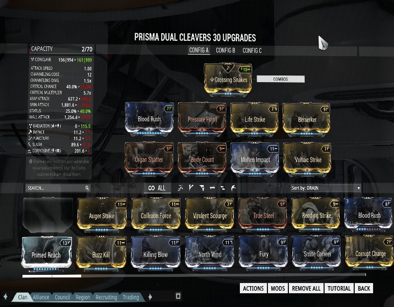 Dual Cleaver Builds Players Helping Players Warframe Forums