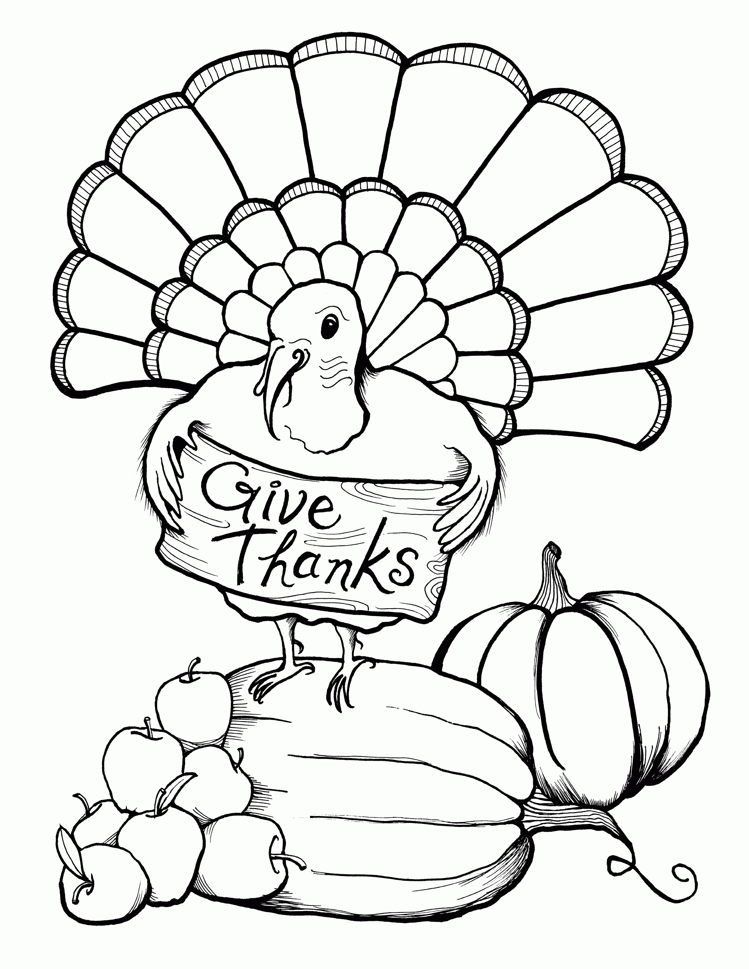Download Thanksgiving Preschool Coloring Pages - Coloring Home