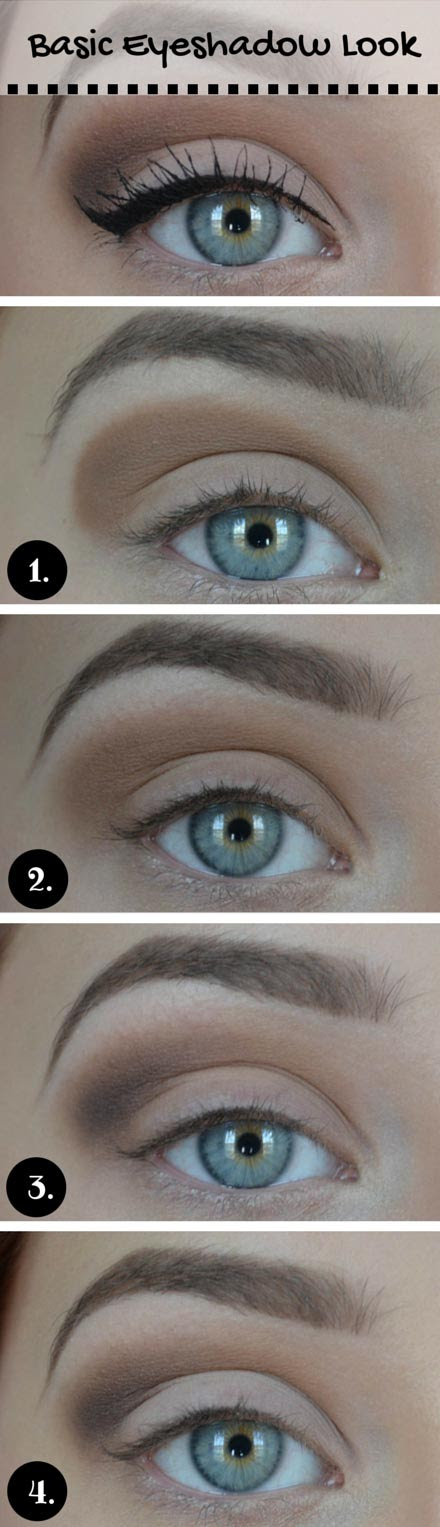  basic eyeshadow looking Blue Eyes 