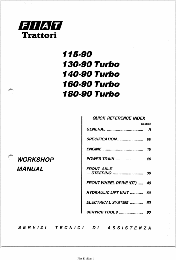 Workshop Manual Fiat Tractors - Download Manuals &amp; Technical