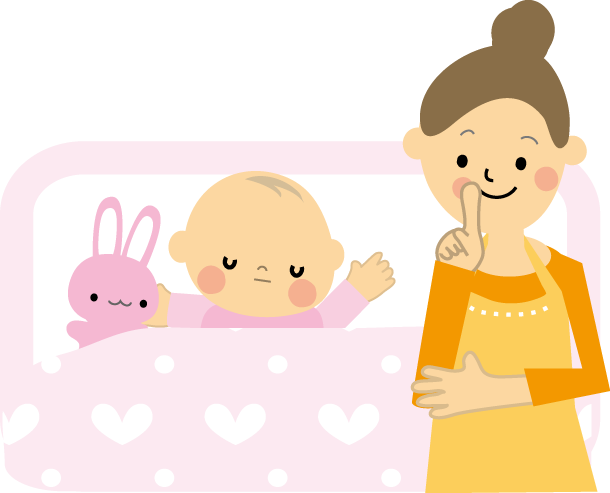 赤ちゃんとママ お母さん 無料イラスト フリー素材