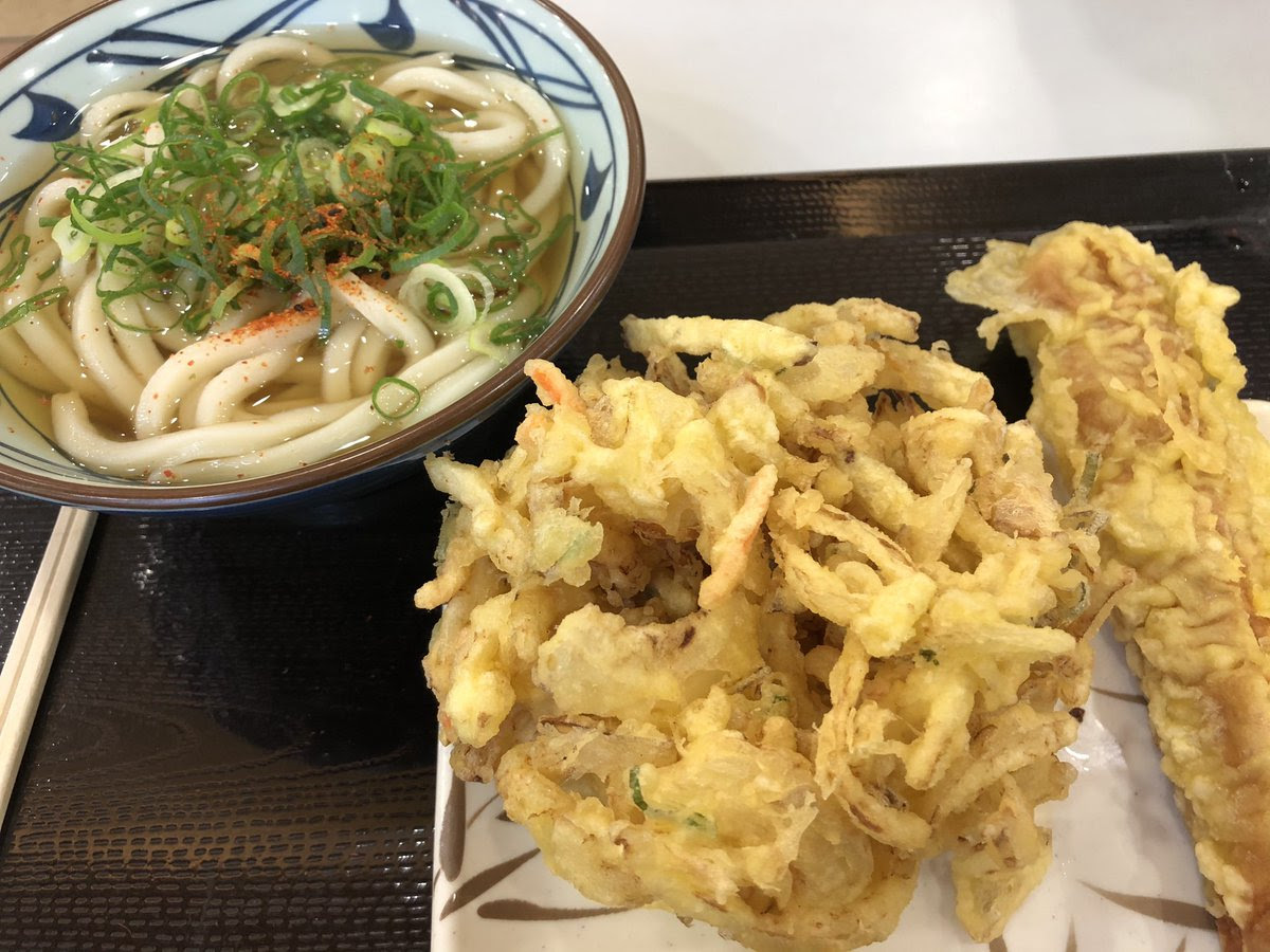 丸亀製麺の野菜かき揚げとかいう麻薬 おいしいお