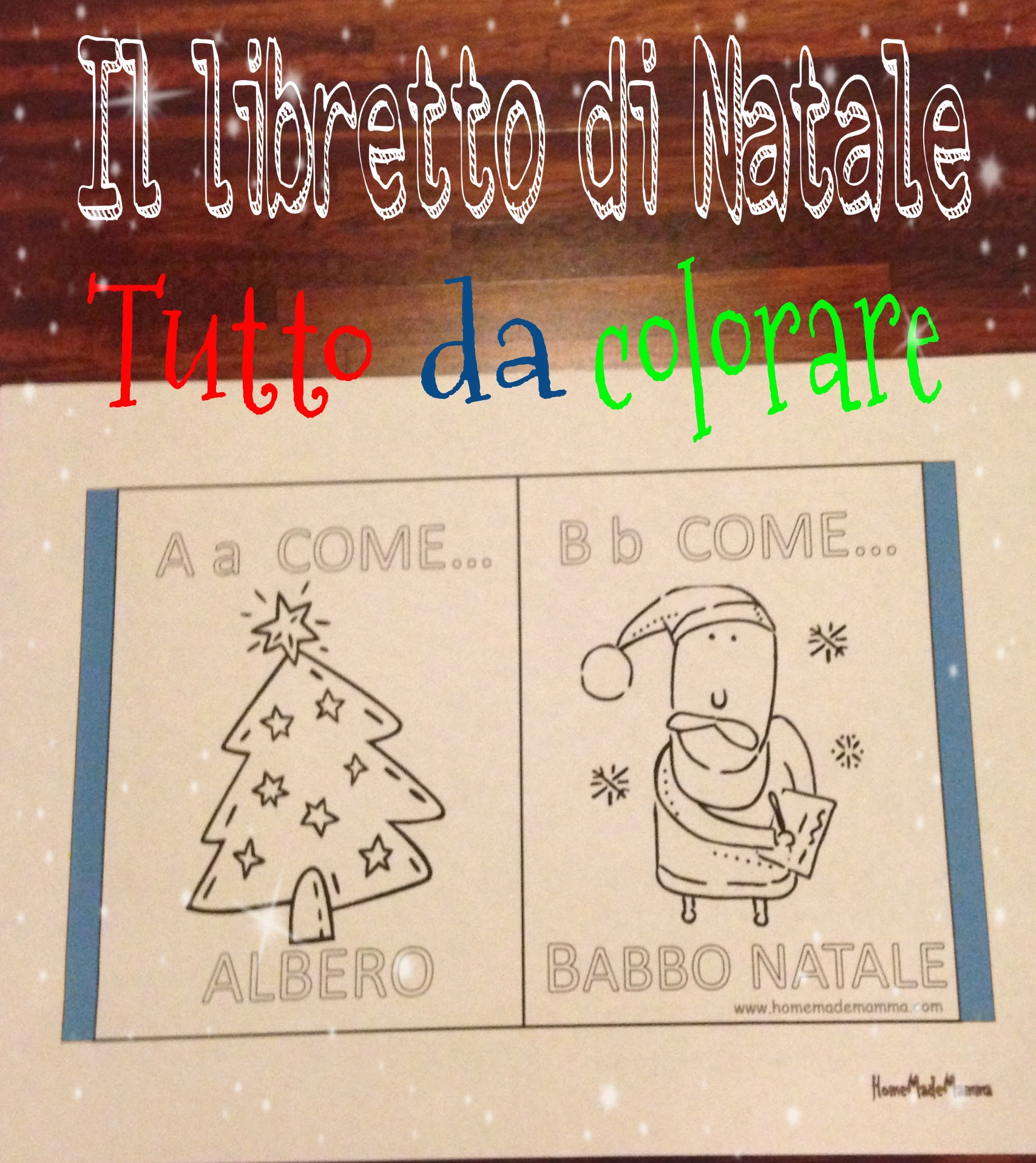 libretto di natale da colorare