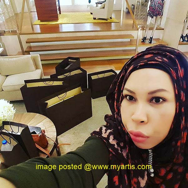 12 GAMBAR - AKSI DATO' VIDA SHOPPING SAKAN DI BUTIK JENAMA MEWAH JAM 12 TENGAH MALAM