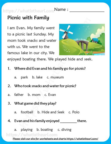  reading comprehension for class 2 in english ronald adams reading