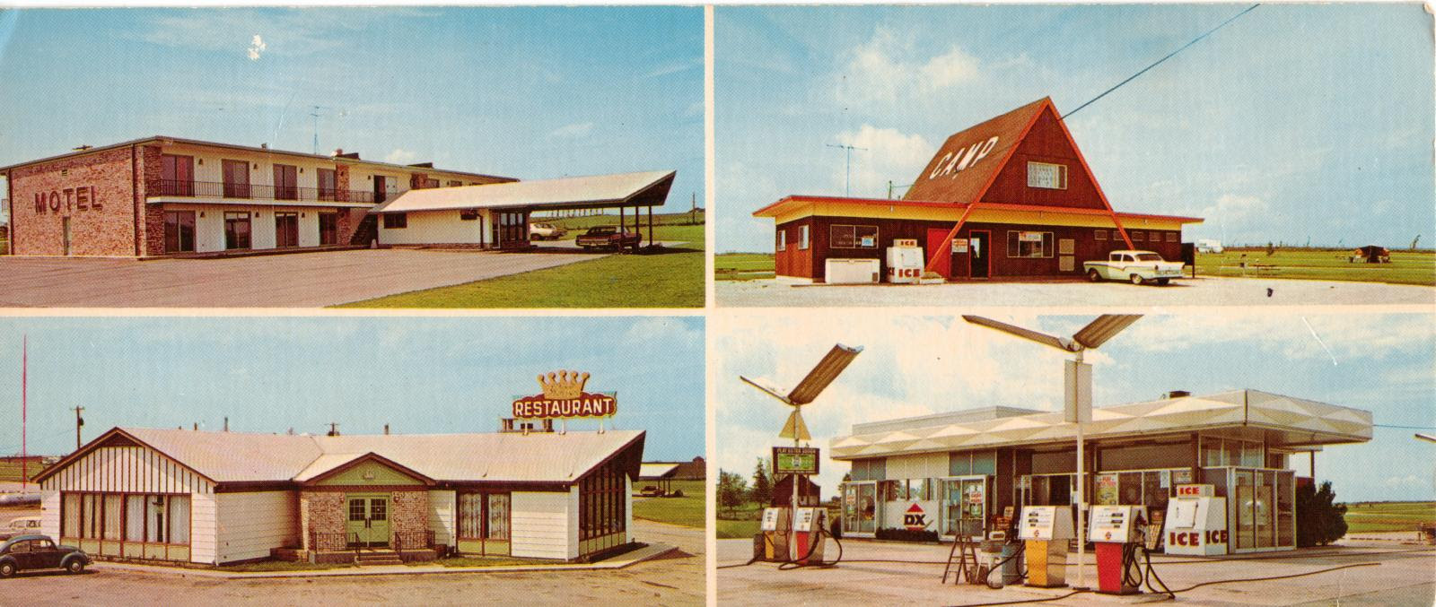 Iowa route 80 postcard 1972 road trip americana