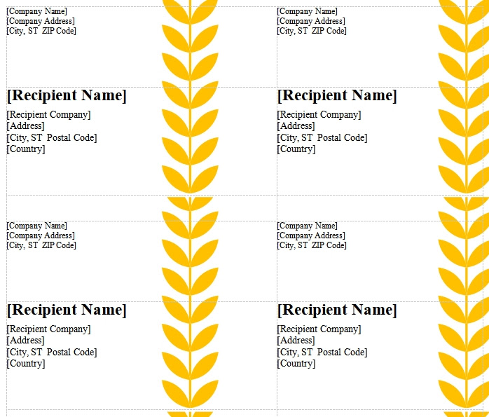 10+ 10 labels per sheet template | Template Business PSD, Excel, Word, PDF