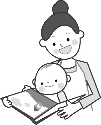 本の読み聞かせのイラスト 育児 無料イラスト フリー素材