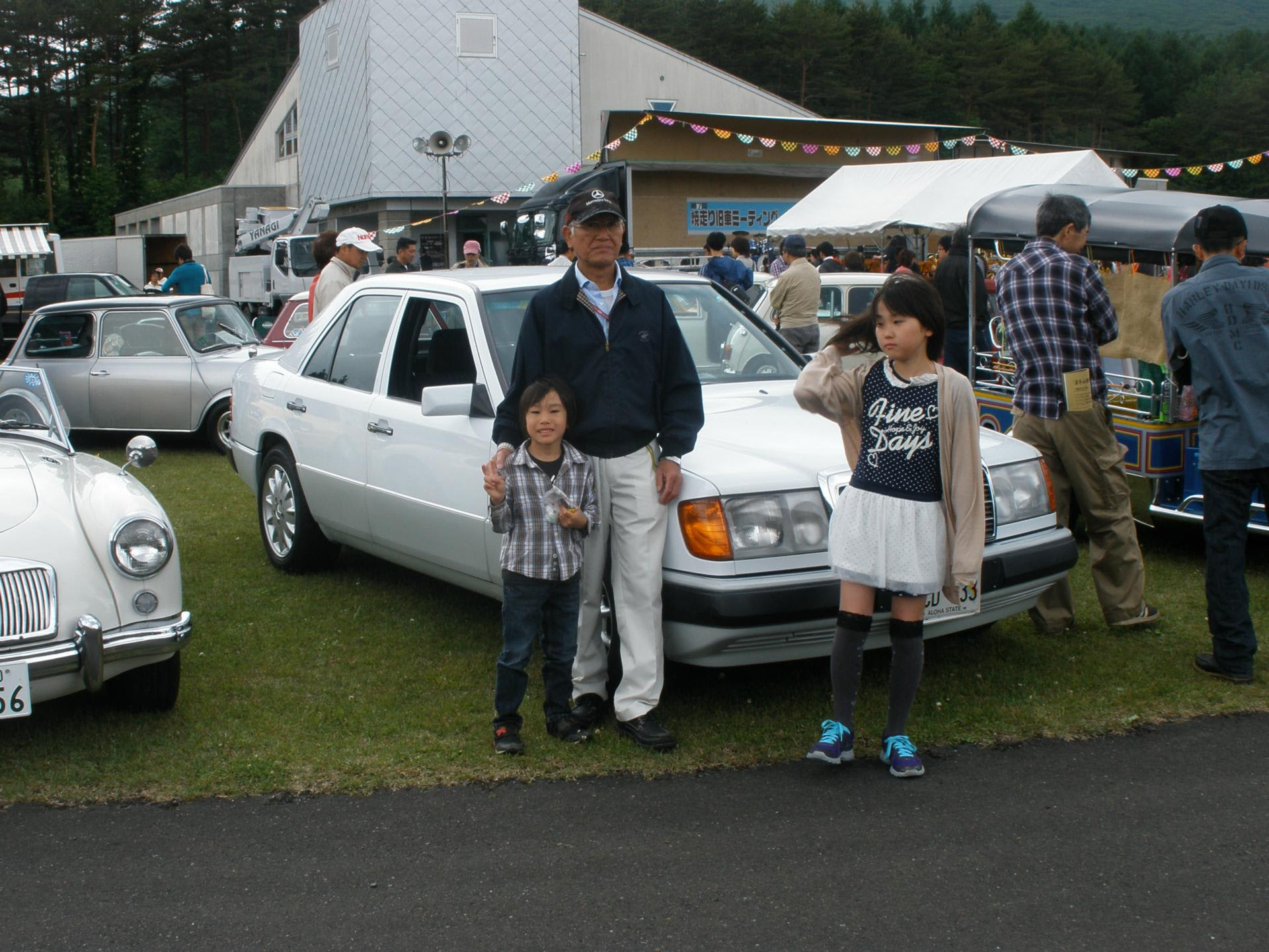 行って来ました焼走り旧車ミーティング じーじのアメ車 と W124 260e と バイク