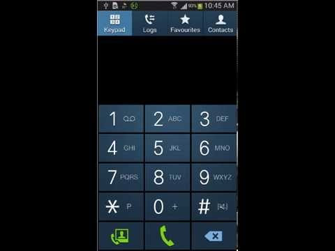 Samsung device functionality testing by secret code