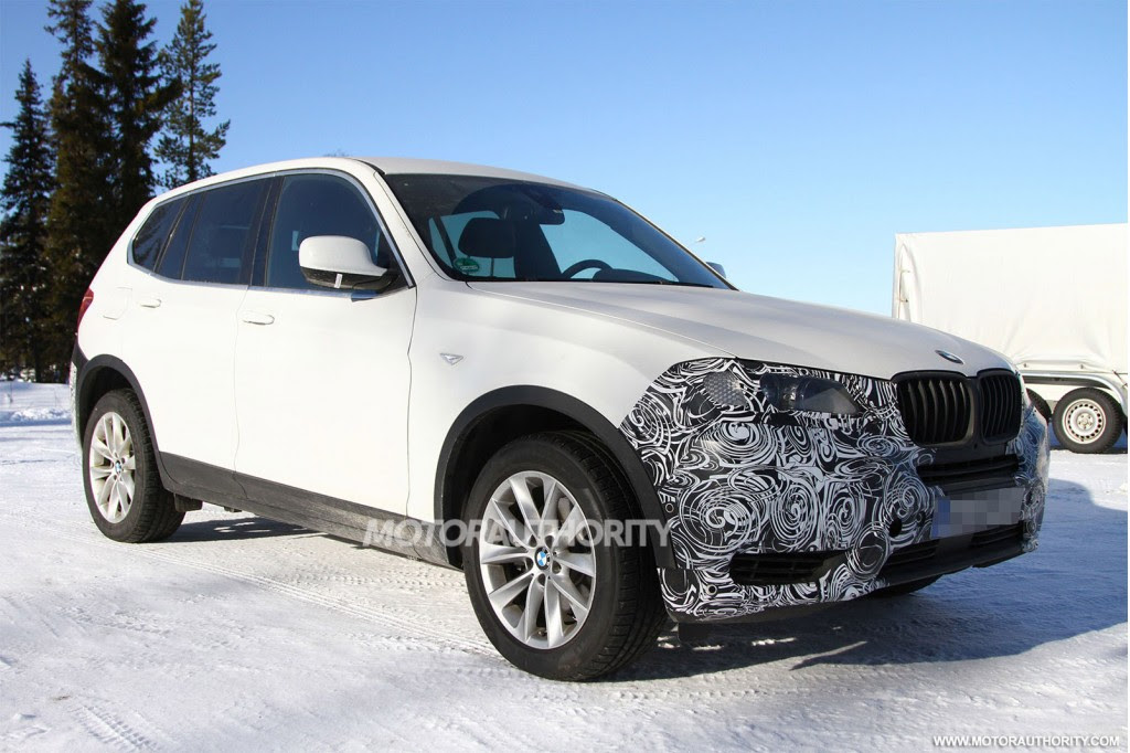 2015 BMW X3 facelift spy shots