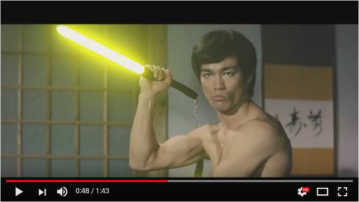 動画 ブルース リーがジェダイでヌンチャクがライトセーバーだったら 連載jp