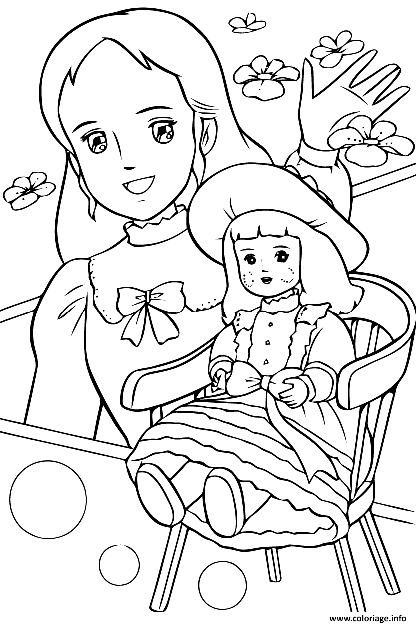 Coloriage Princesse  Sarah 6 dessin