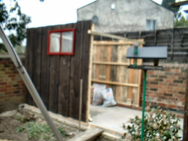 Shed Erection, Normal Shed from in his back garden in W Yorks # ...